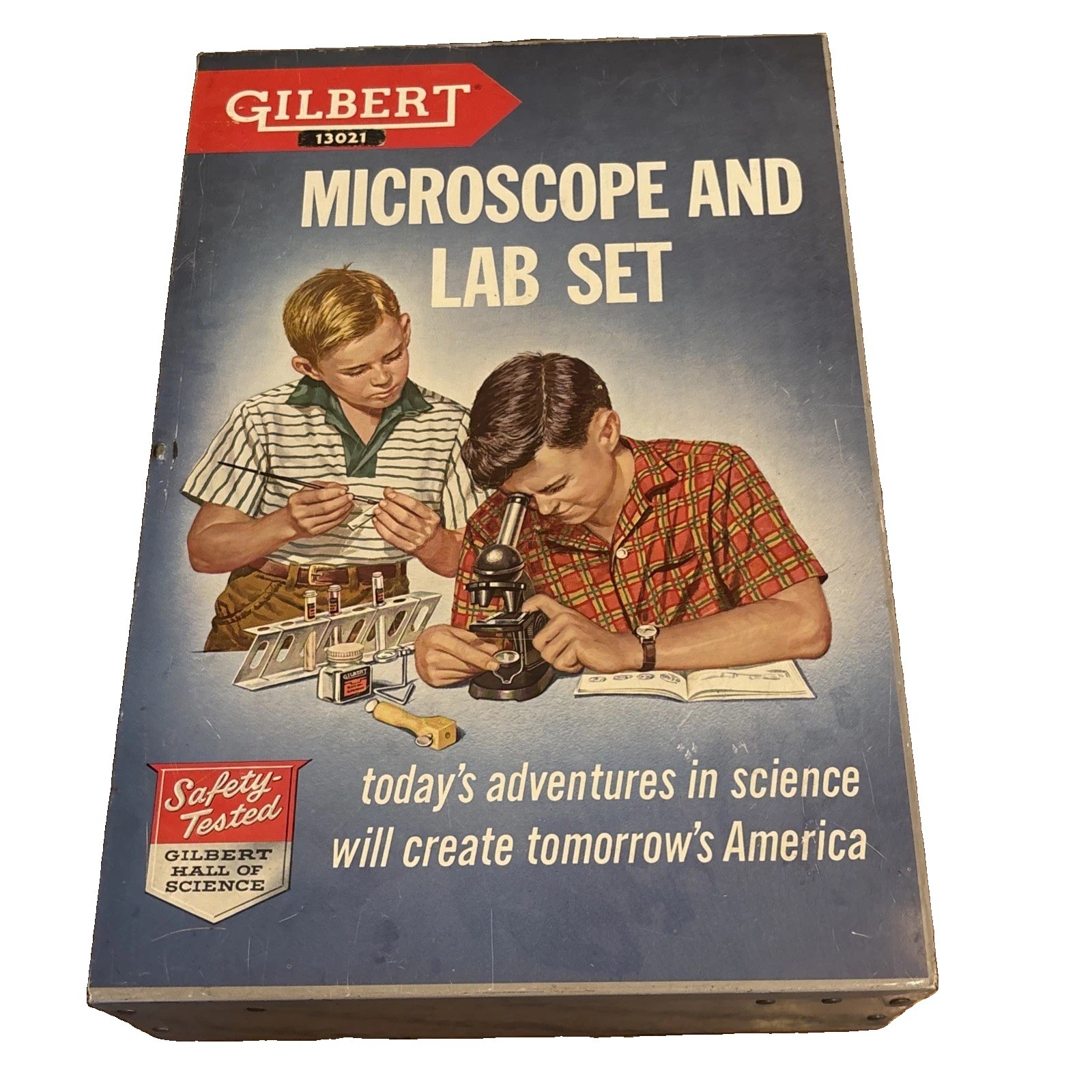 Vintage A.C. Gilbert Chemistry Experiment Lab Set 13021 Metal Case Only