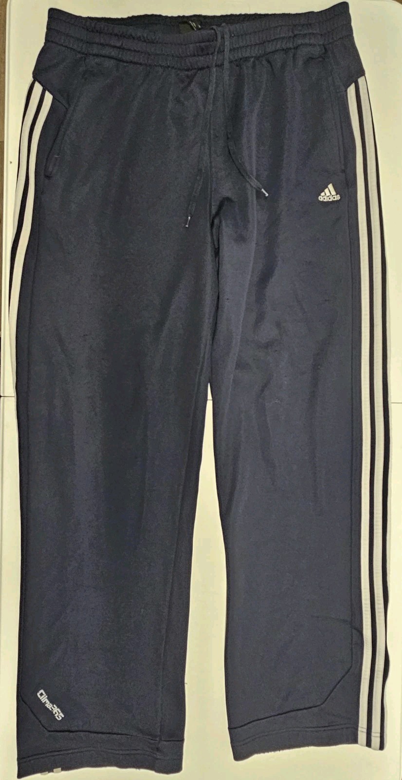 Adidas Clima 365 Joggers/Track Pants Men's Size XL Blue 3 Stripe