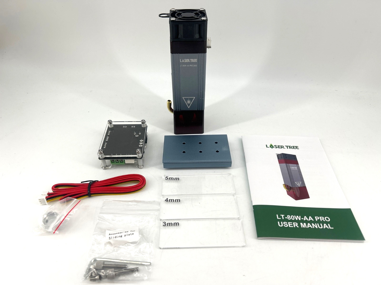 LASER TREE LT-80W-AA PRO Optical Power Laser Module Head  DIY Cutting Engraving