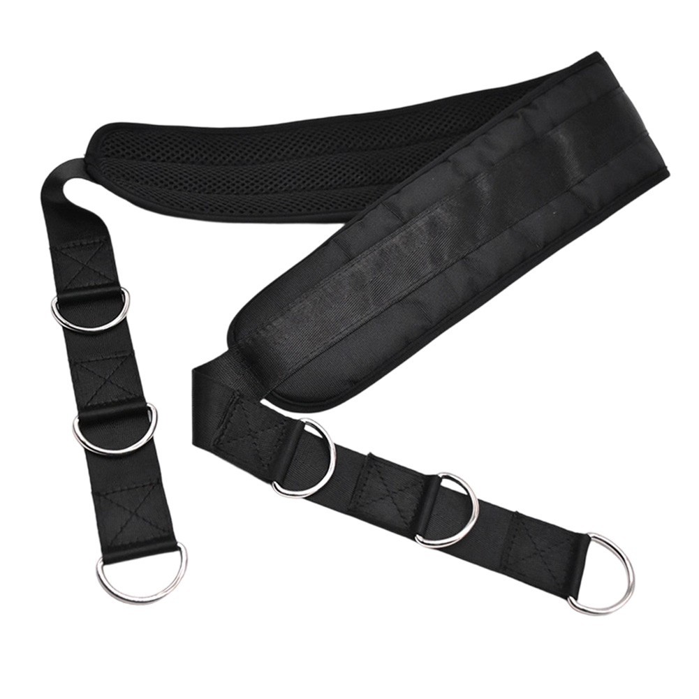 Rowing Strap Belt 128x10cm for Home Gym Buckle Connection and Stability