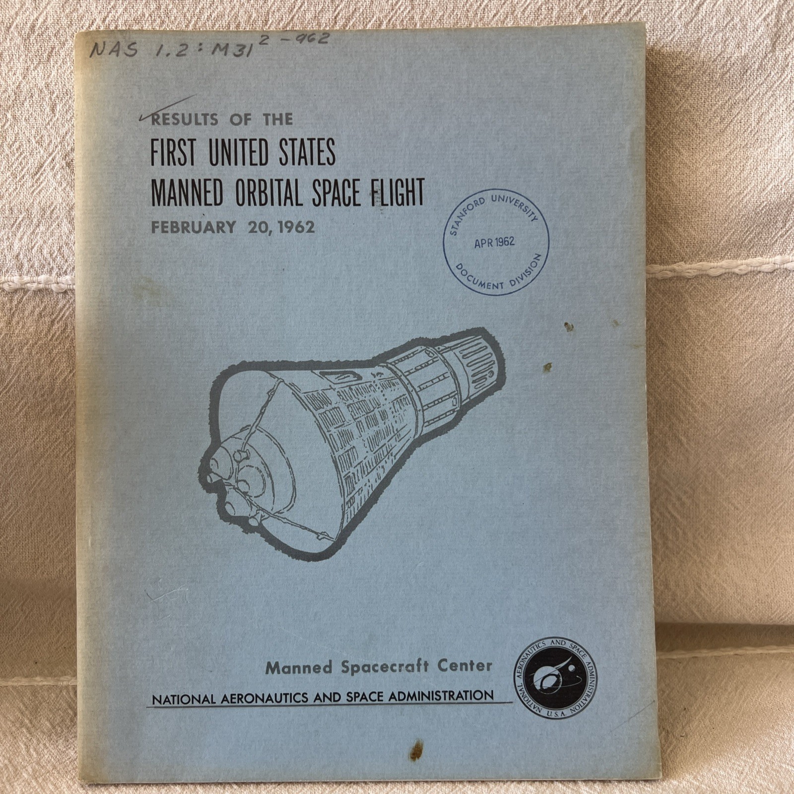 Mercury Atlas 6 Friendship 7 Results of 1st US Manned Orbital Space Flight NASA