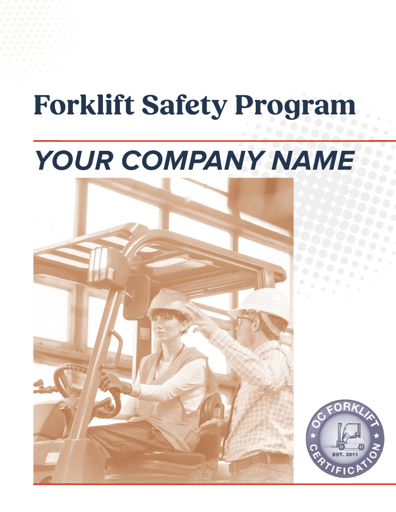 Complete PERSONALIZED Forklift Training Kit in English AND Spanish