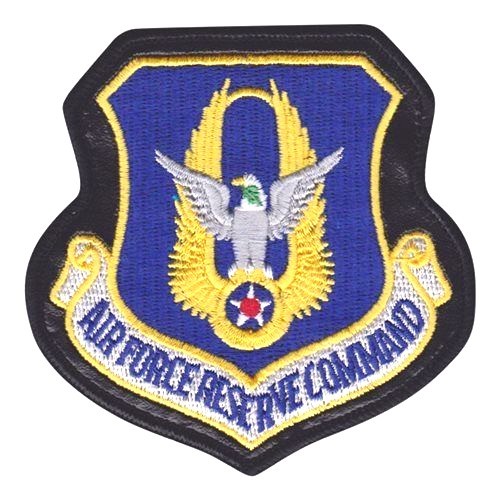 AIR FORCE RESERVE COMMAND OFFICIAL LEATHER HOOK LOOP PATCH