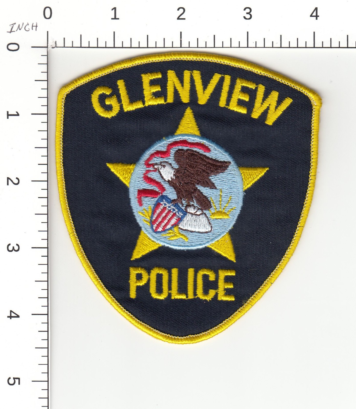 GLENVIEW ( RANK VERSION ) ILLINOIS COLLECTIBLE POLICE PATCH