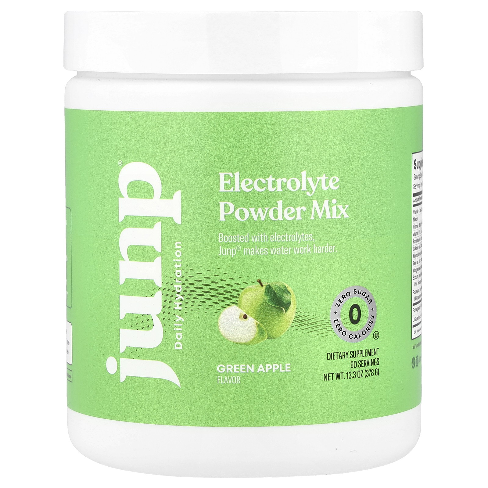 Electrolyte Powder Mix, Green Apple, 13.3 oz (378 g)