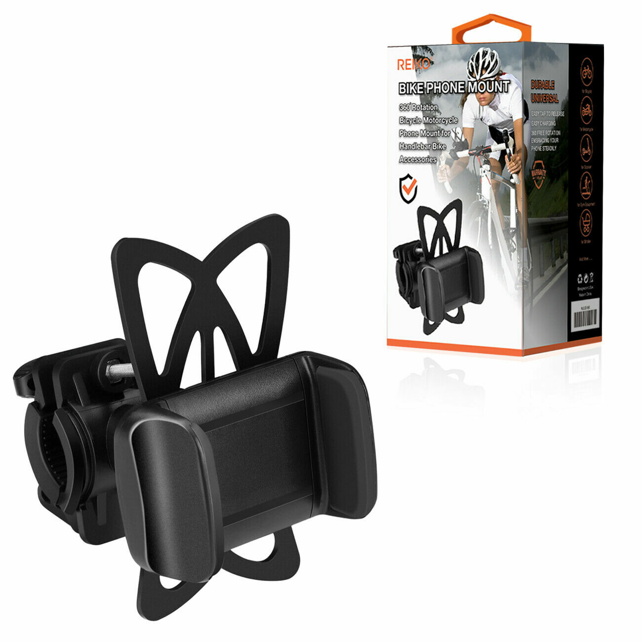 Universal Bicycle Phone Mount Adjustable Fits Cradle Clamp Handlebar Holder with
