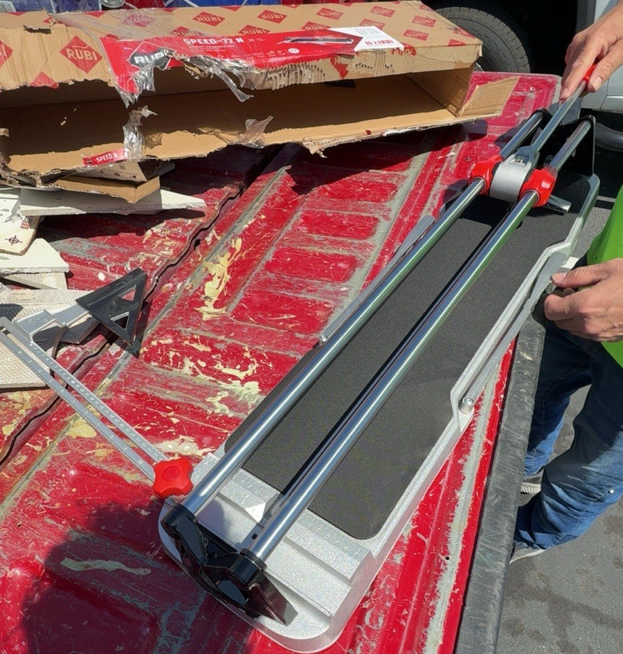 Rubi SPEED-72 Manual Tile Cutter Steel Blade Metal Tool Silver/Red/Black