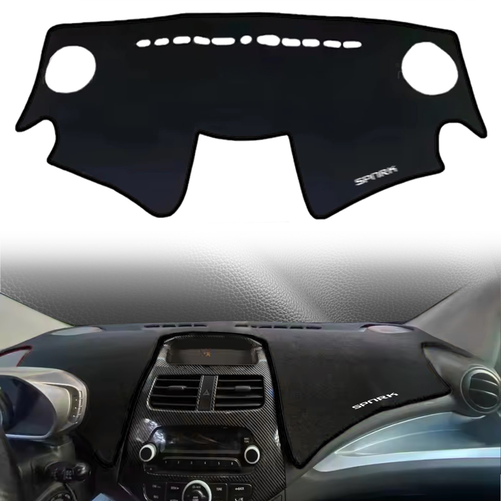 for Chevrolet Spark 2015-2013 LHD Dashboard Pad dashmat Leather Car Accessories