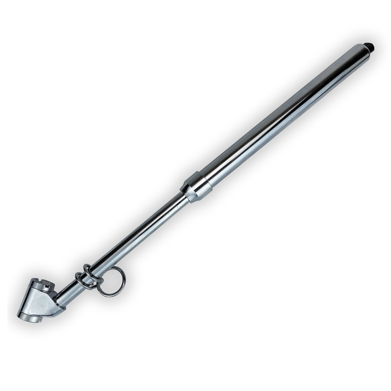 Haltec GA-135S Dual Foot Truck Service Angled Chrome Tire Air Gauge