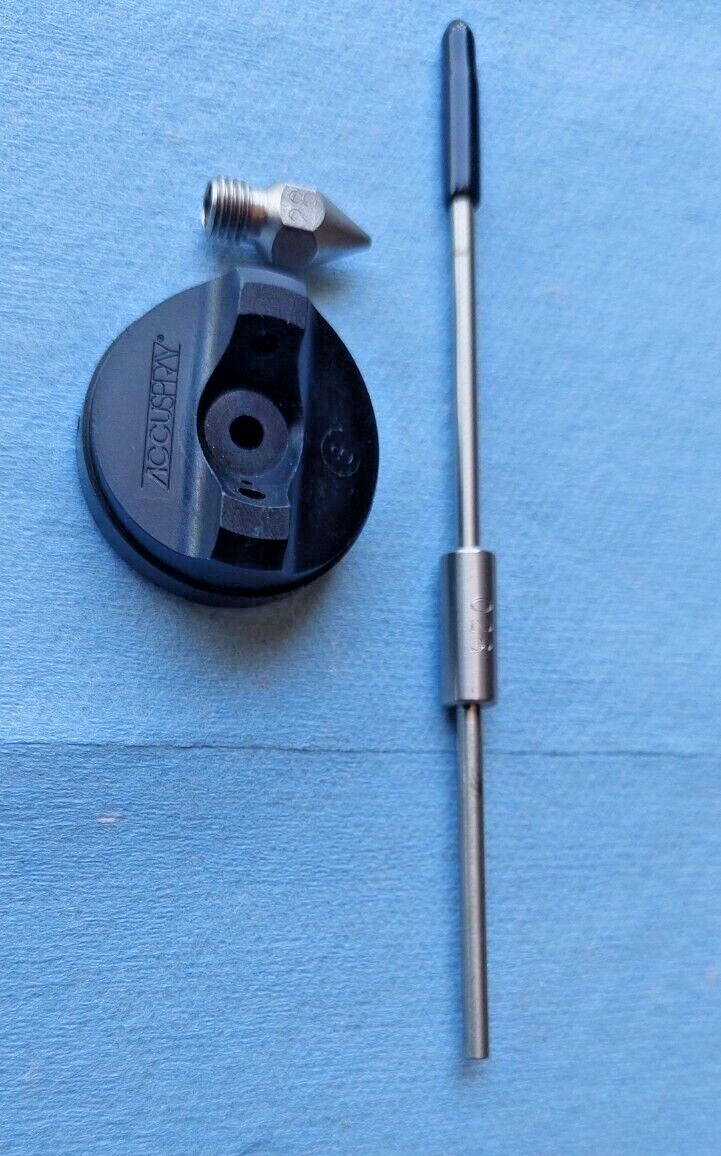 Accuspray Fluid Needle, Nozzle Tip and Air Cap