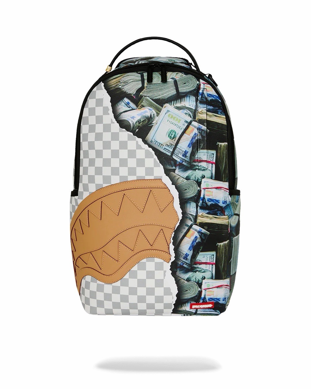 SPRAYGROUND LIMITED EDITION BACKPACK HIDDEN FORTUNE CREAM CHECK FULL OF CASH NEW