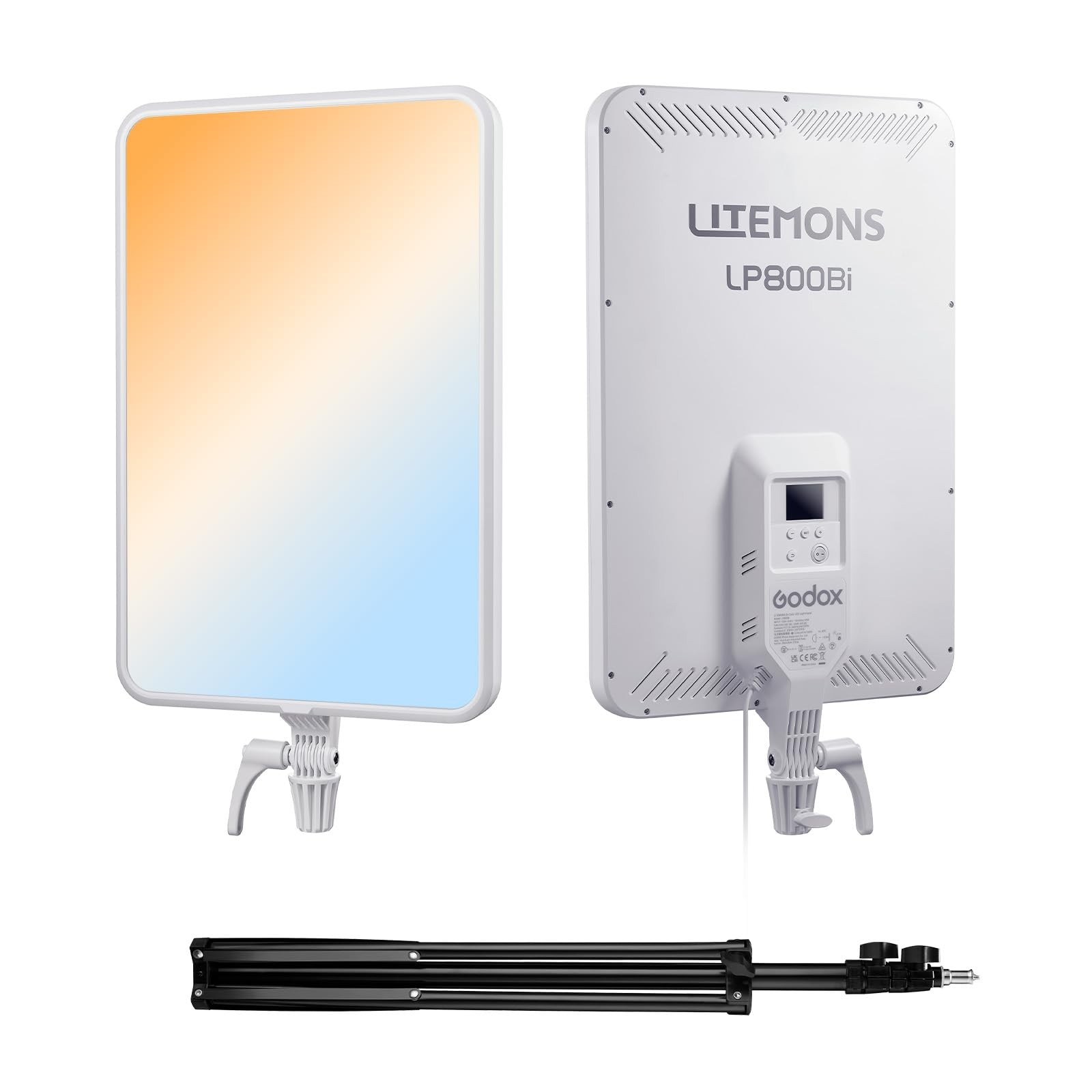 Godox LP800Bi LED Panel Video Light, 85W Bicolor Studio Soft White