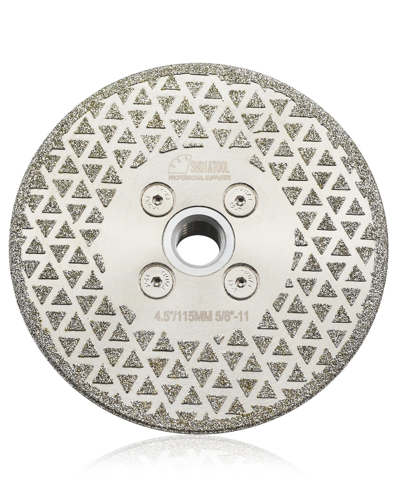 Diamond Grinding Disc 4-1/2" 5/8-11 Arbor Single Side Coated for Granite Marble