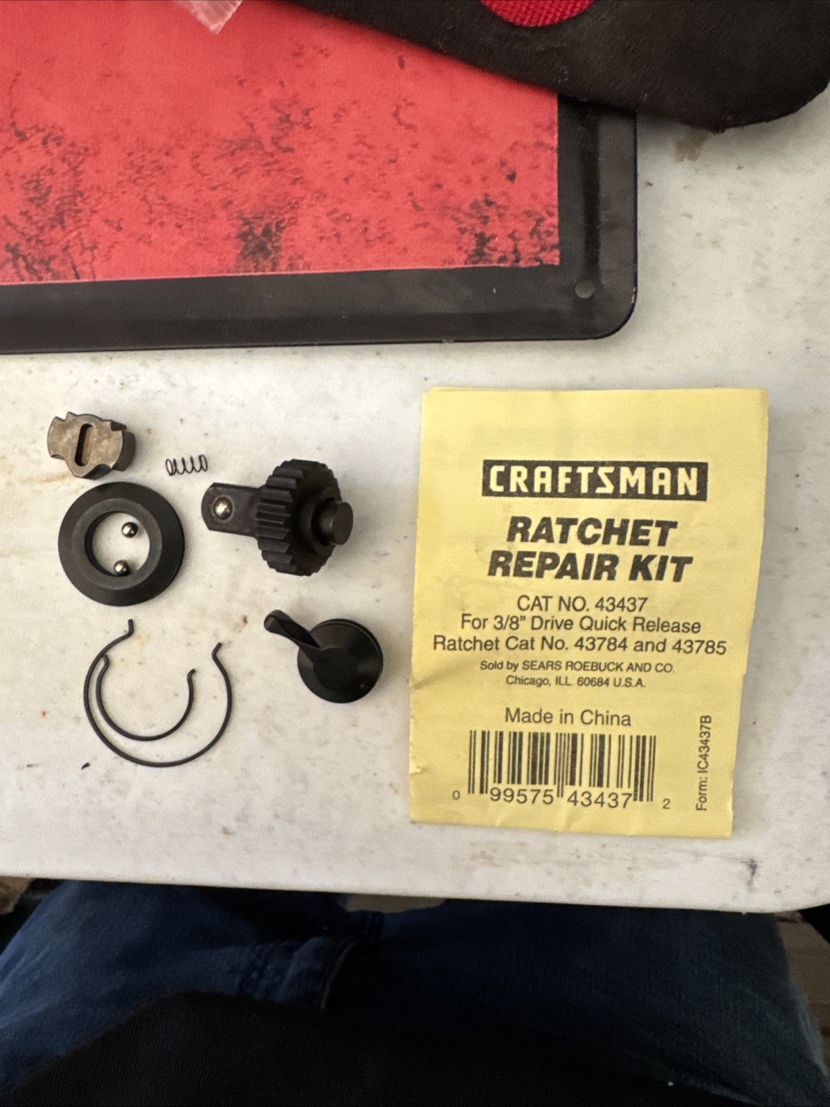 Sears CRAFTSMAN NOS 3/8" Drive 43437 51064 RATCHET REPAIR KIT For 43784 43785
