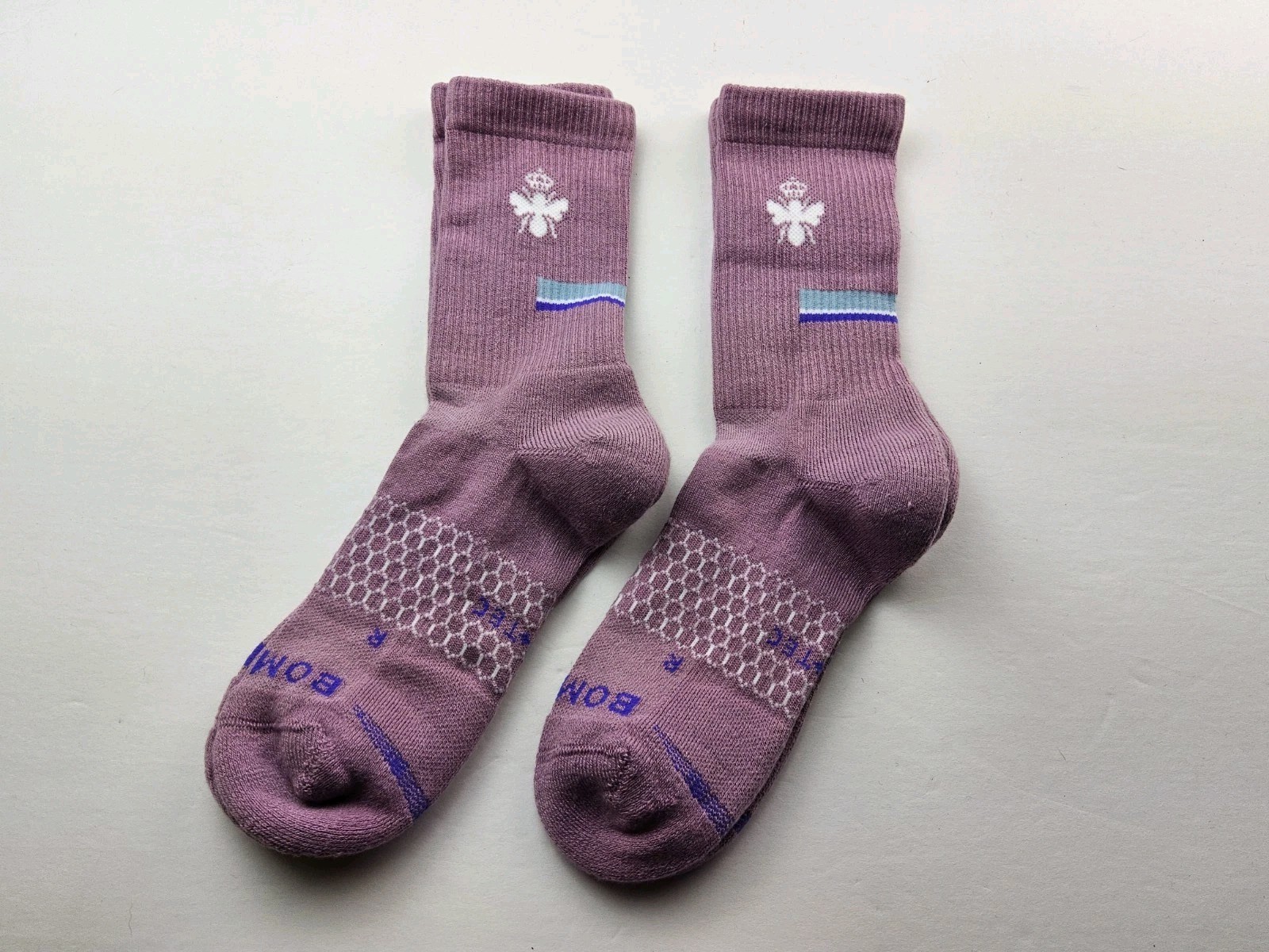 Bombas Hex-Tec Athletic Crew Socks Lot Of 2 Pairs Size M