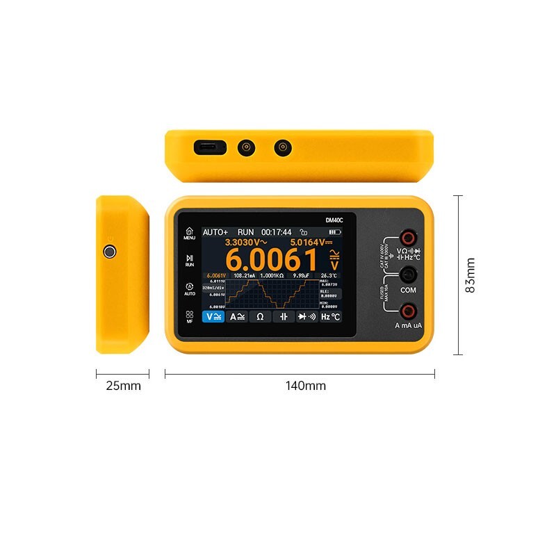 DM40A Basic 10Hz-40MHz Multimeter Oscilloscope Signal Generator with MP01 Probe