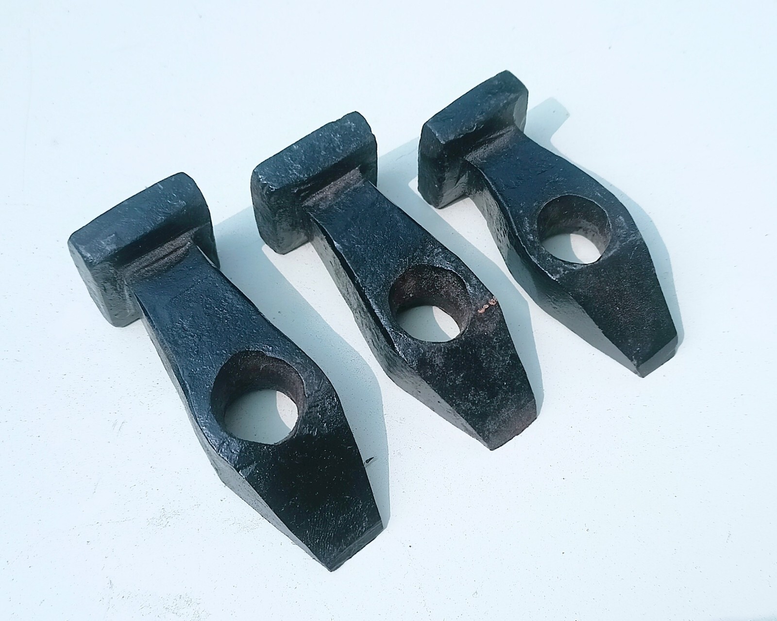 Vintage Hammer Heads Set of 3 Iron for Blacksmith Forging Tools and Equipments
