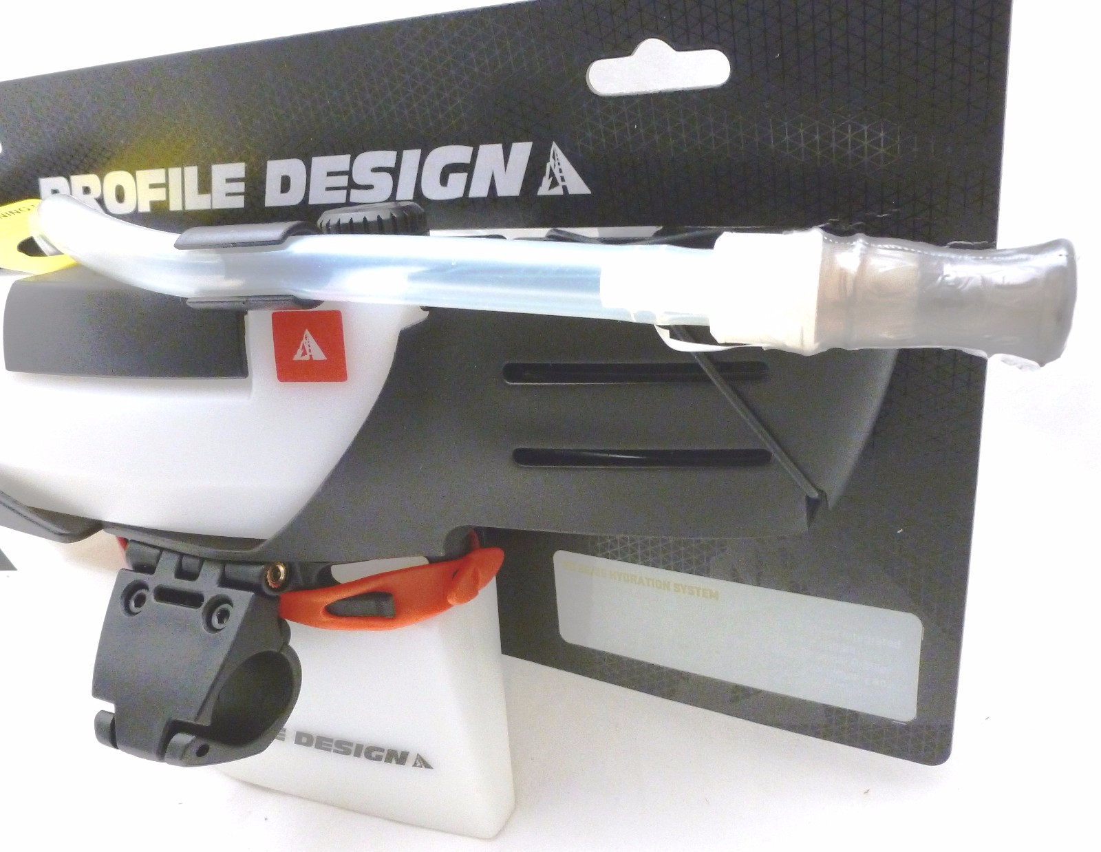 Profile Design FC35 Aero Hydration System for Triathlon TT White with Bite Valve