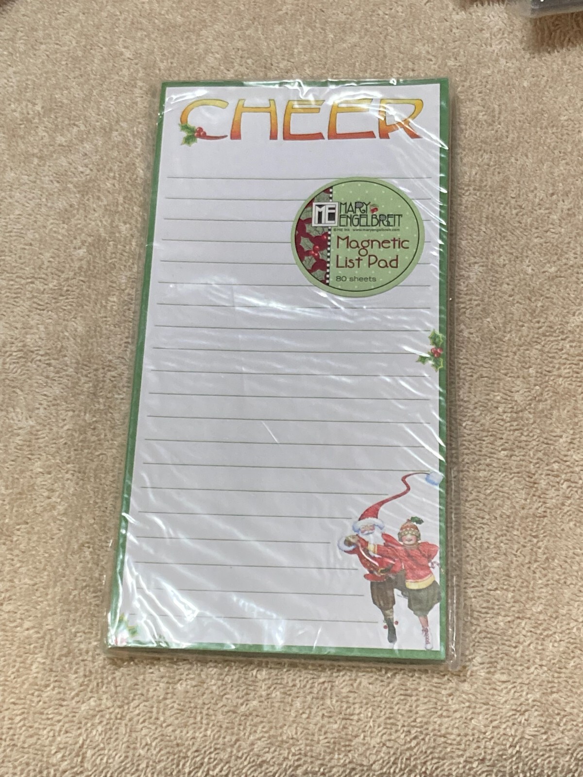 Mary Engelbreit Cheer!  Magnetic Pad 80 Sheets Pad