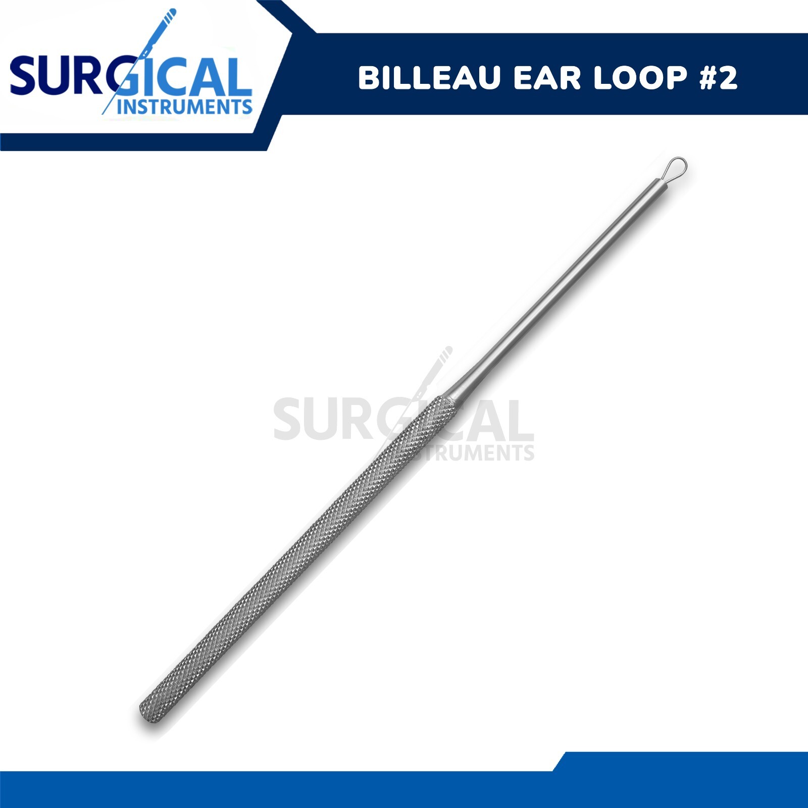 BILLEAU Flexible Ear Loop 6.5 Medium Size #2 Steel Loop German Grade