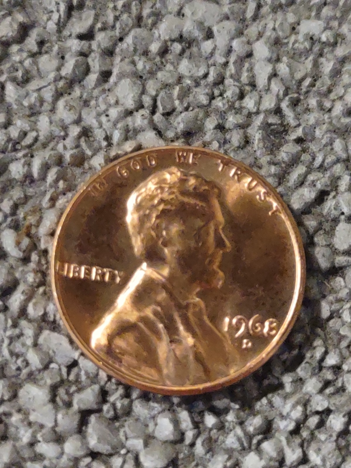 1968D Penny Uncirculated Condition Uncertified