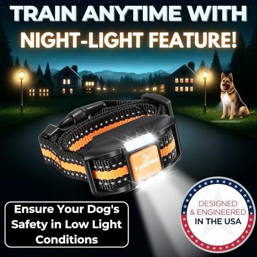 Dog Training Collar with Remote, Waterproof, Rechargeable, 4 Modes
