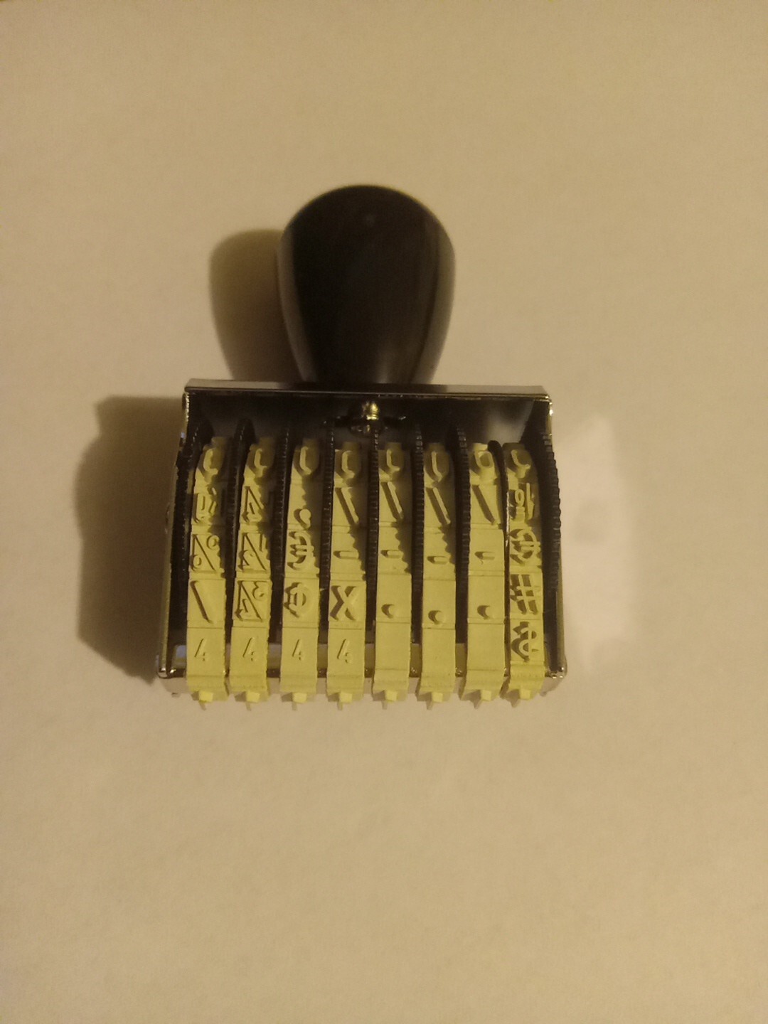 8 Digit Numbered Hand Stamp *US Seller*