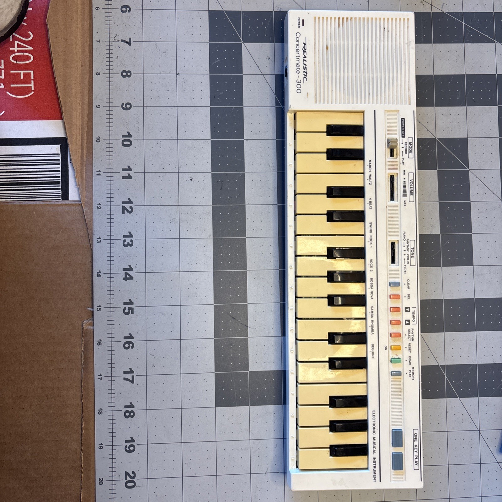 Vtg Realistic Concertmate 300 Electronic Keyboard Piano Tested
