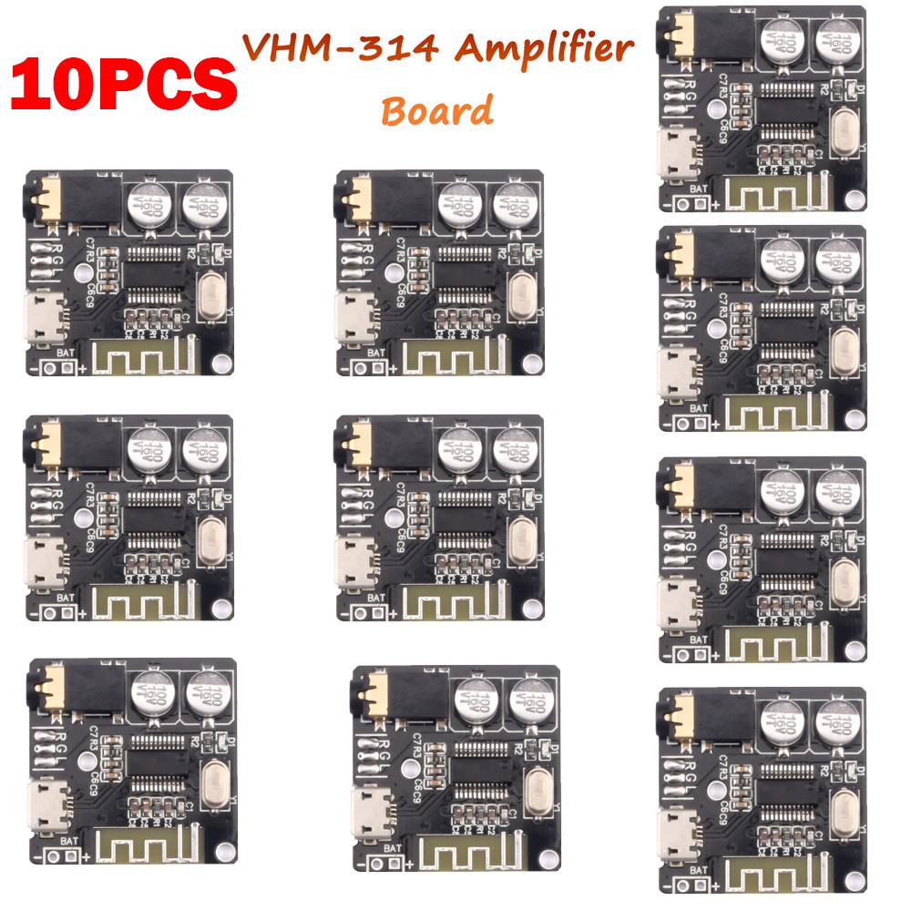 10Pcs VHM-314 Bluetooth Audio Receiver Board Bluetooth 5.0 Mp3 Lossless DIY