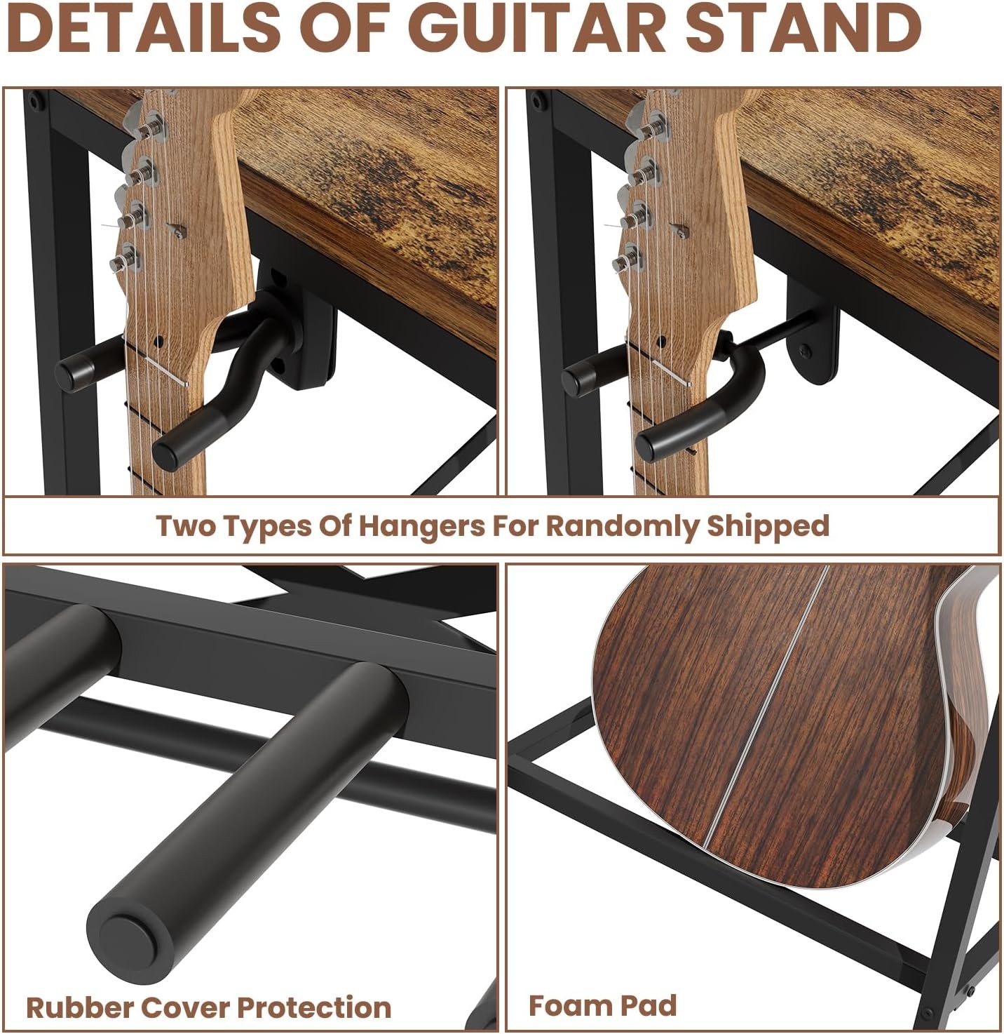 Guitar Stand Multiple Guitars Guitar Rack Acoustic Guitar Electric Guitar Bass &