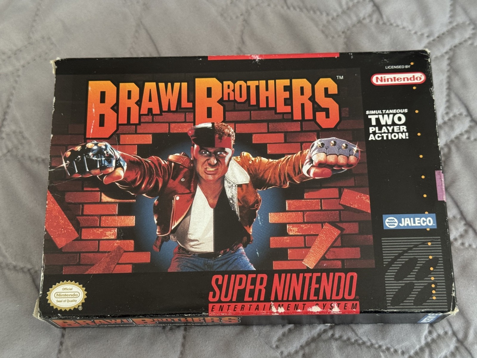Brawl Brothers   *  Snes Box Only * Super Nintendo Original box