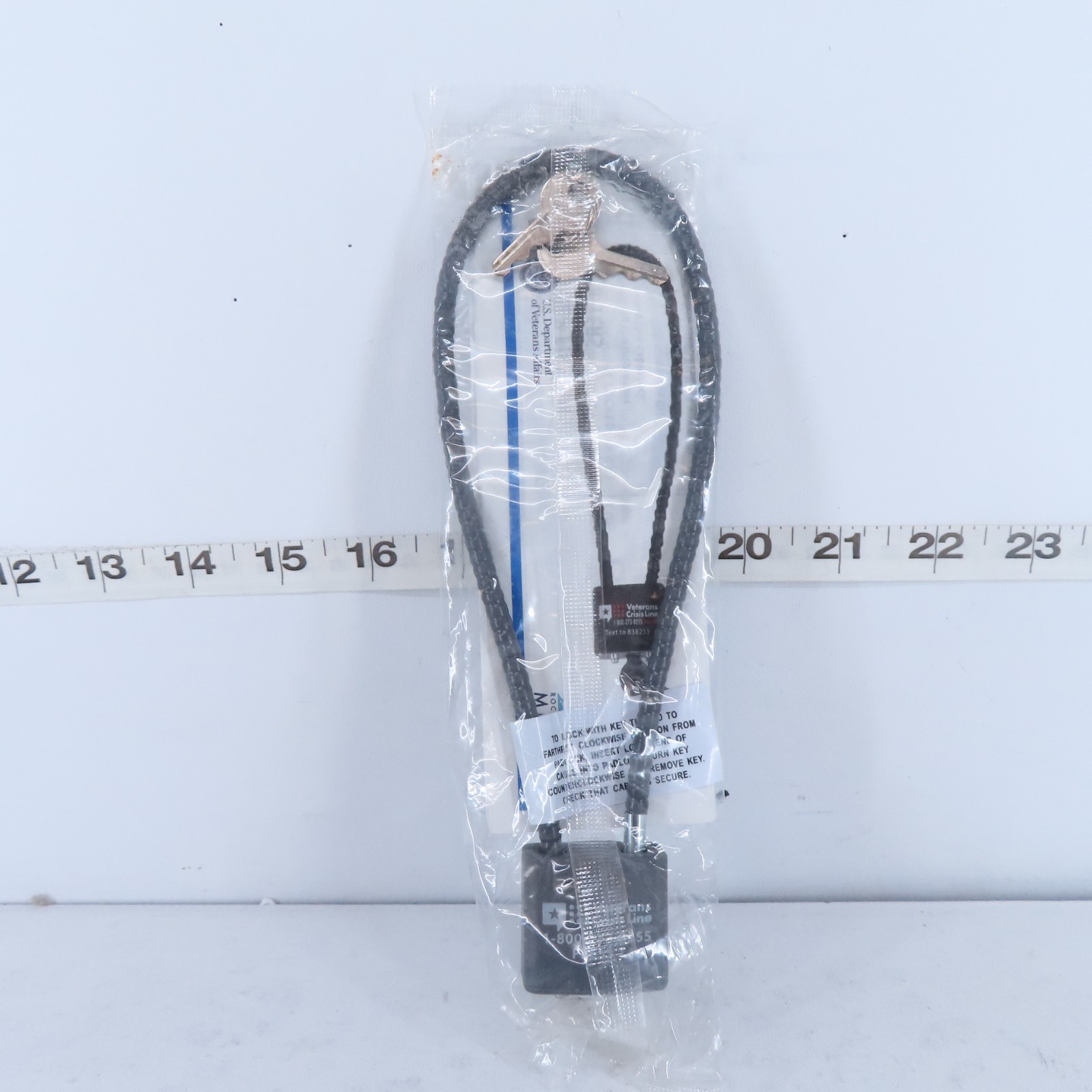 15” FIREARM SAFETY MATTERS CABLE LOCK WITH 2 KEYS SEALED #R15SC3 *FREE SHIPPING*