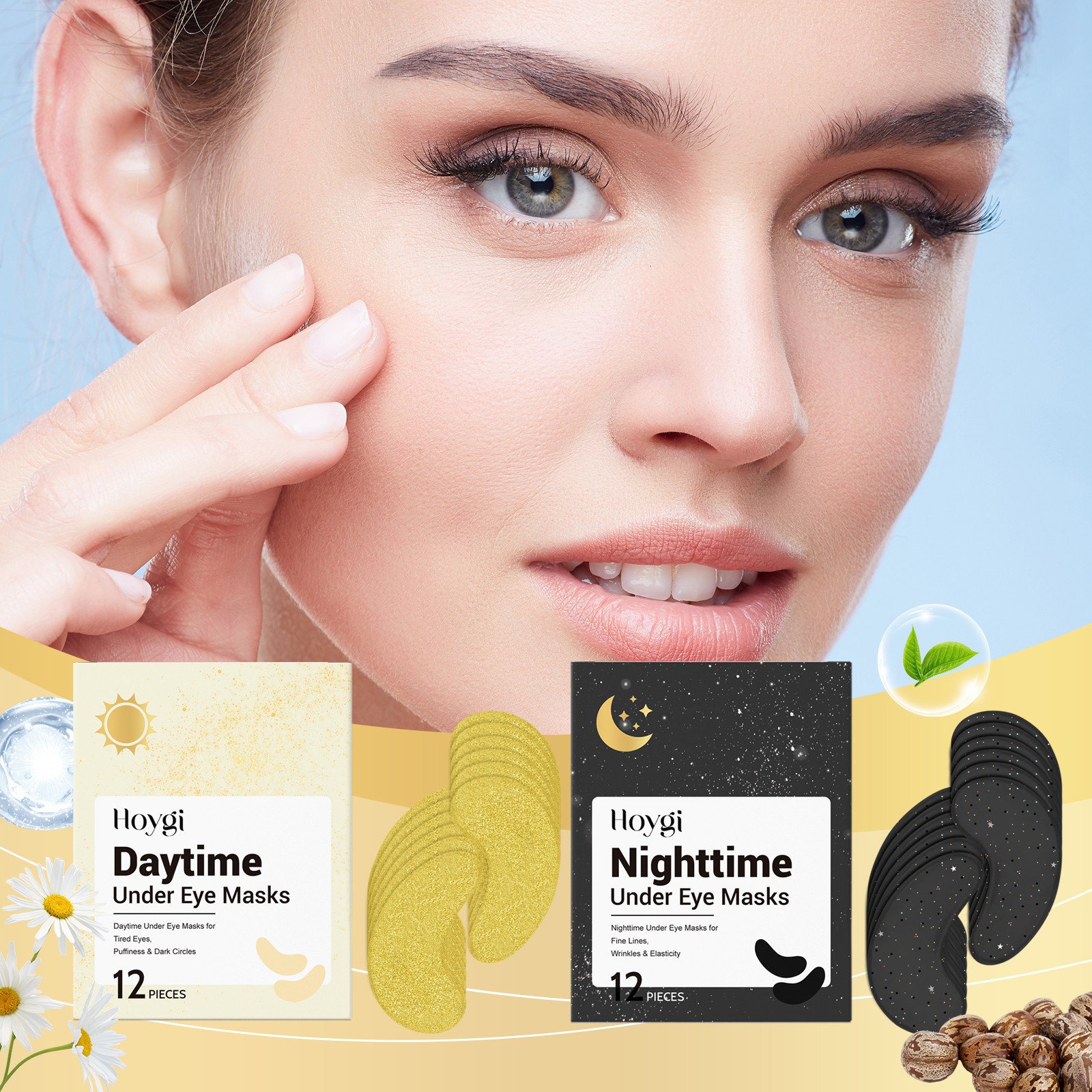 Hydrating Firming Plumping Eye Mask Patches for Soothing Under Eye Skincare