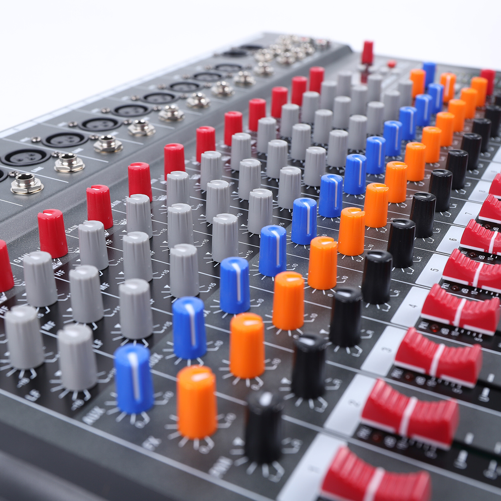 12 Channel Audio Mixer Bluetooth USB DJ Sound Mixing Console Studio
