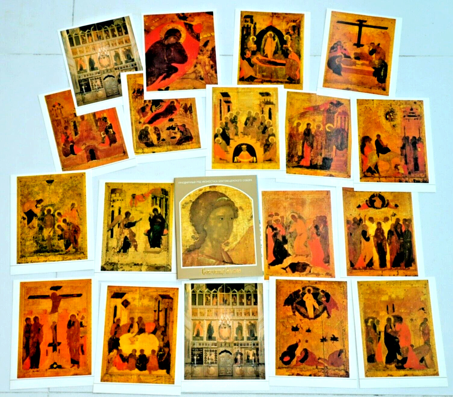✅RUSSIAN SOVIET KREMLIN ICON POSTCARD CATALOG ORTHODOX RELIGIOUS KING MOSKOW PIN