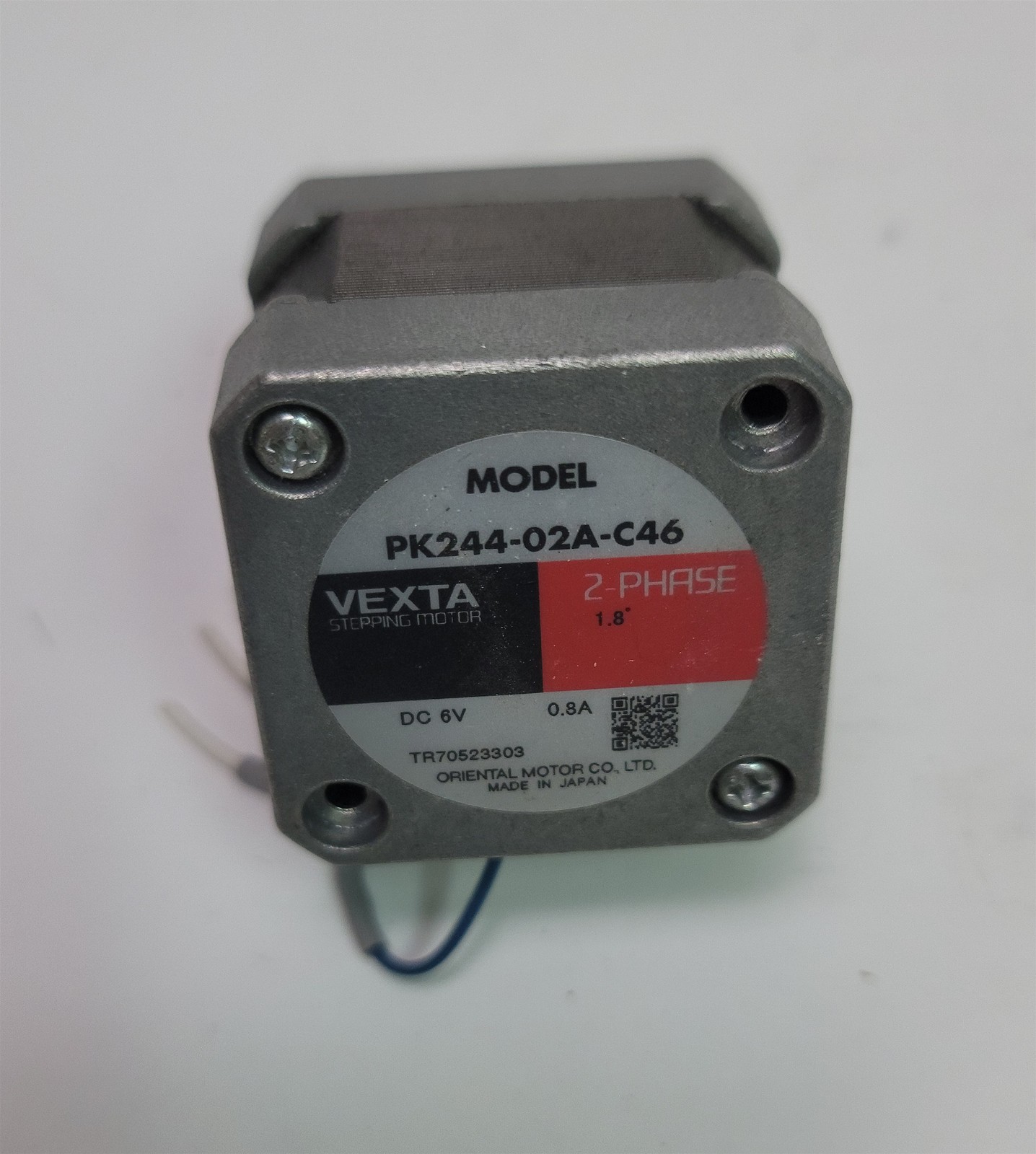 Oriental Motor Vexta PK244-02A-C46 Stepping Motor 2-Phase , 1.8Deg , 6VDC, 0.8A