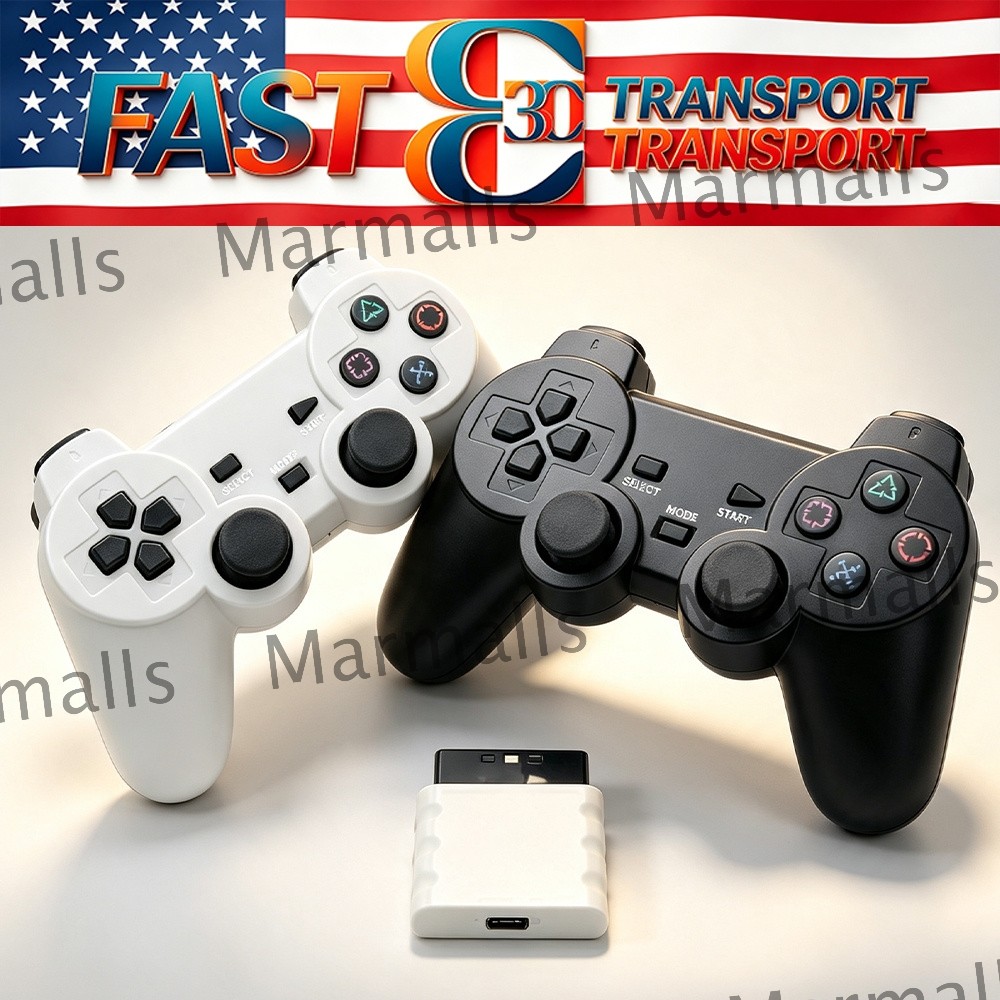 Wireless Controller For Sony PlayStation PS2 2.4GHz Dual Vibration Twin Shock