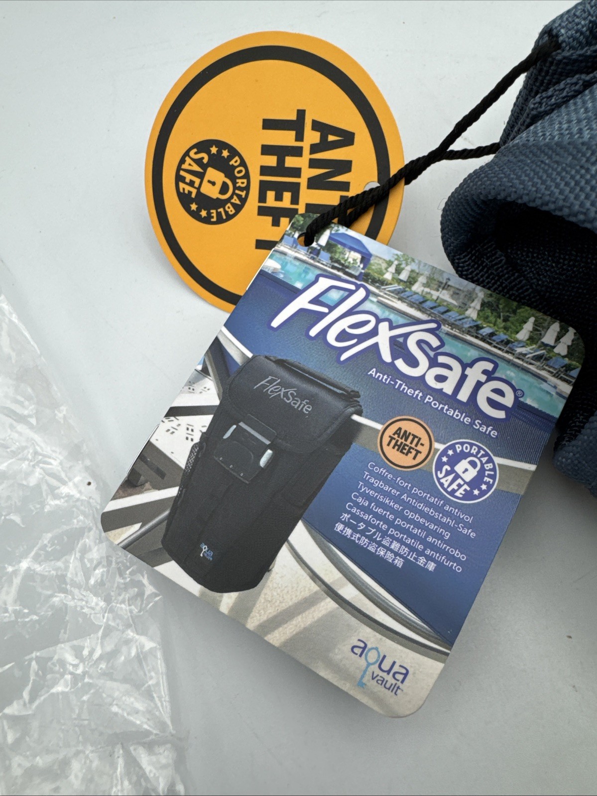 NEW FlexSafe Aqua Vault AntiTheft Portable Safe Slash Resistant Combination Lock