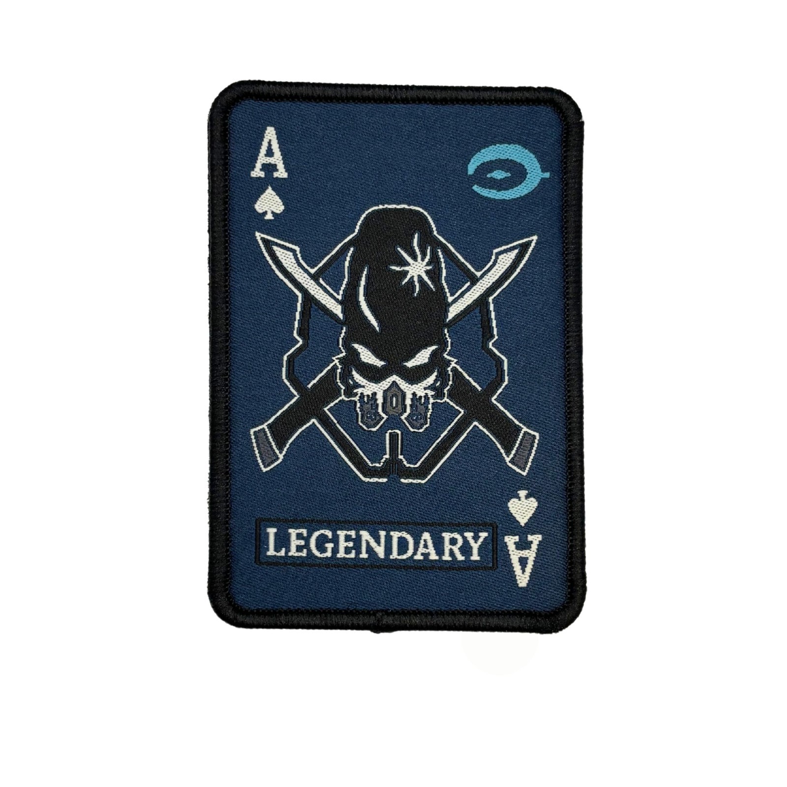 Hola Legendary Skull for Completing Legendary 3.5x2.5 Inch Hook Fastener and Loo