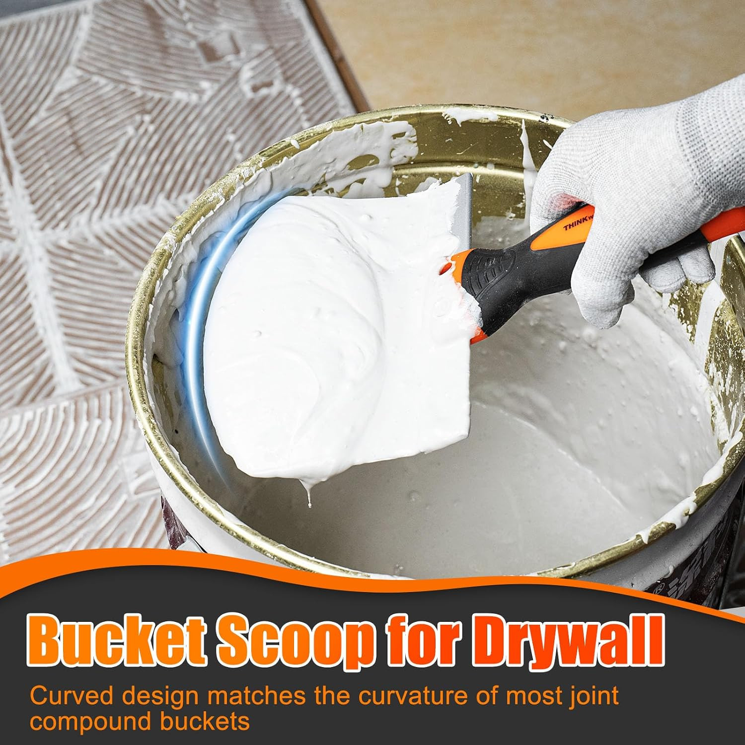 Drywall Knife Set, 10Pcs Drywall Tools Kit Include Putty Knives, Taping Knives,