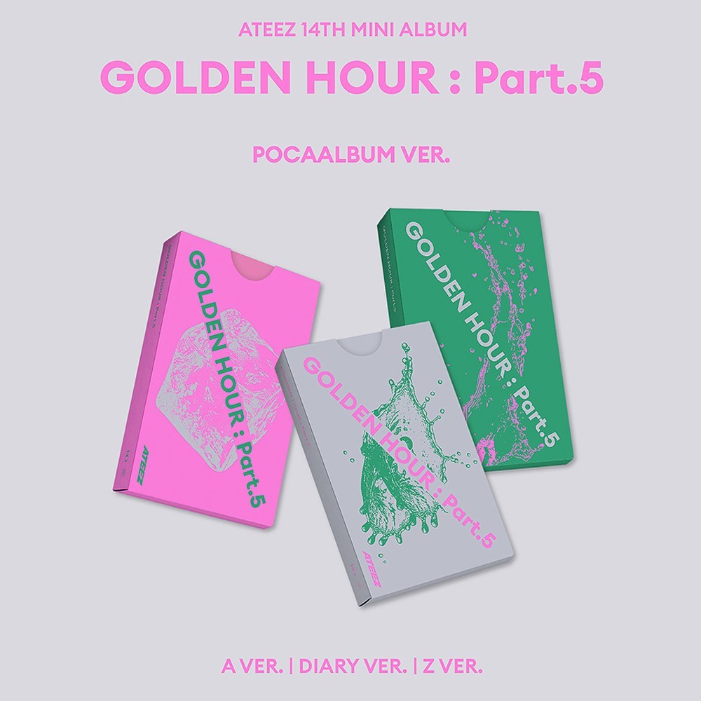 ATEEZ [GOLDEN HOUR:PART.5] 14th Mini Album POCA Ver./QR+3 Card+2 Photo Card+GIFT