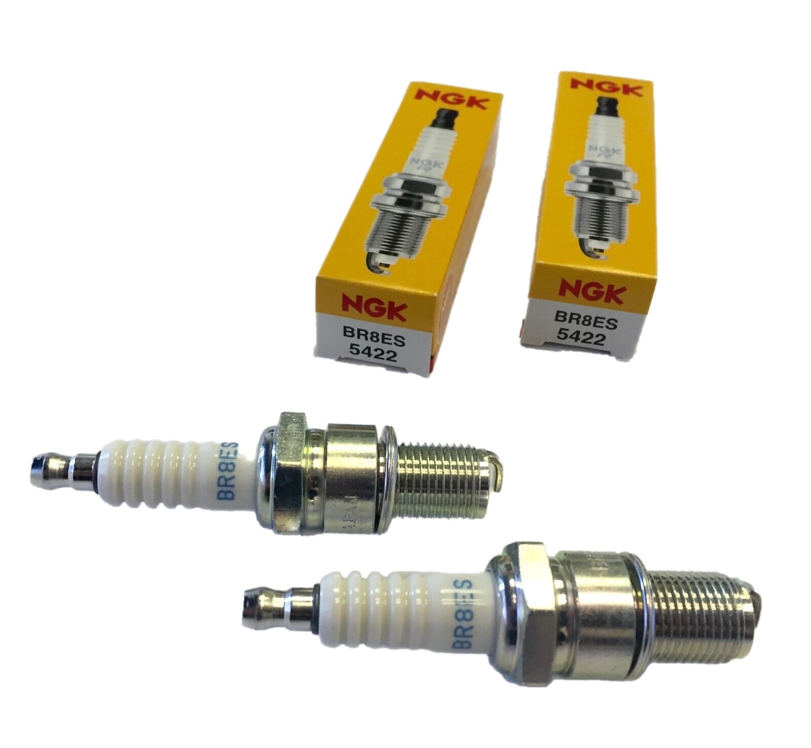 Brand New Pair 2 Of NGK Spark Plugs Part# BR8ES Yamaha Banshee 350 Blaster 200