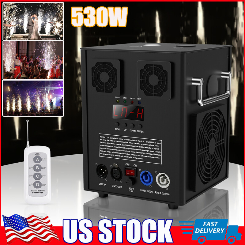700W Cold Spark Firework Machine Stage Effect DMX Machine Dj Event Party& Remote