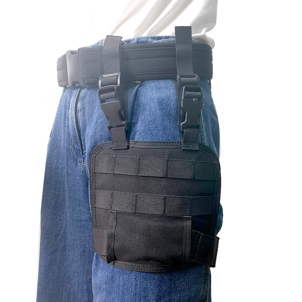 Tactical Thigh Drop Leg Platform MOLLE Adjustable Drop Leg Panel for Gun Holster