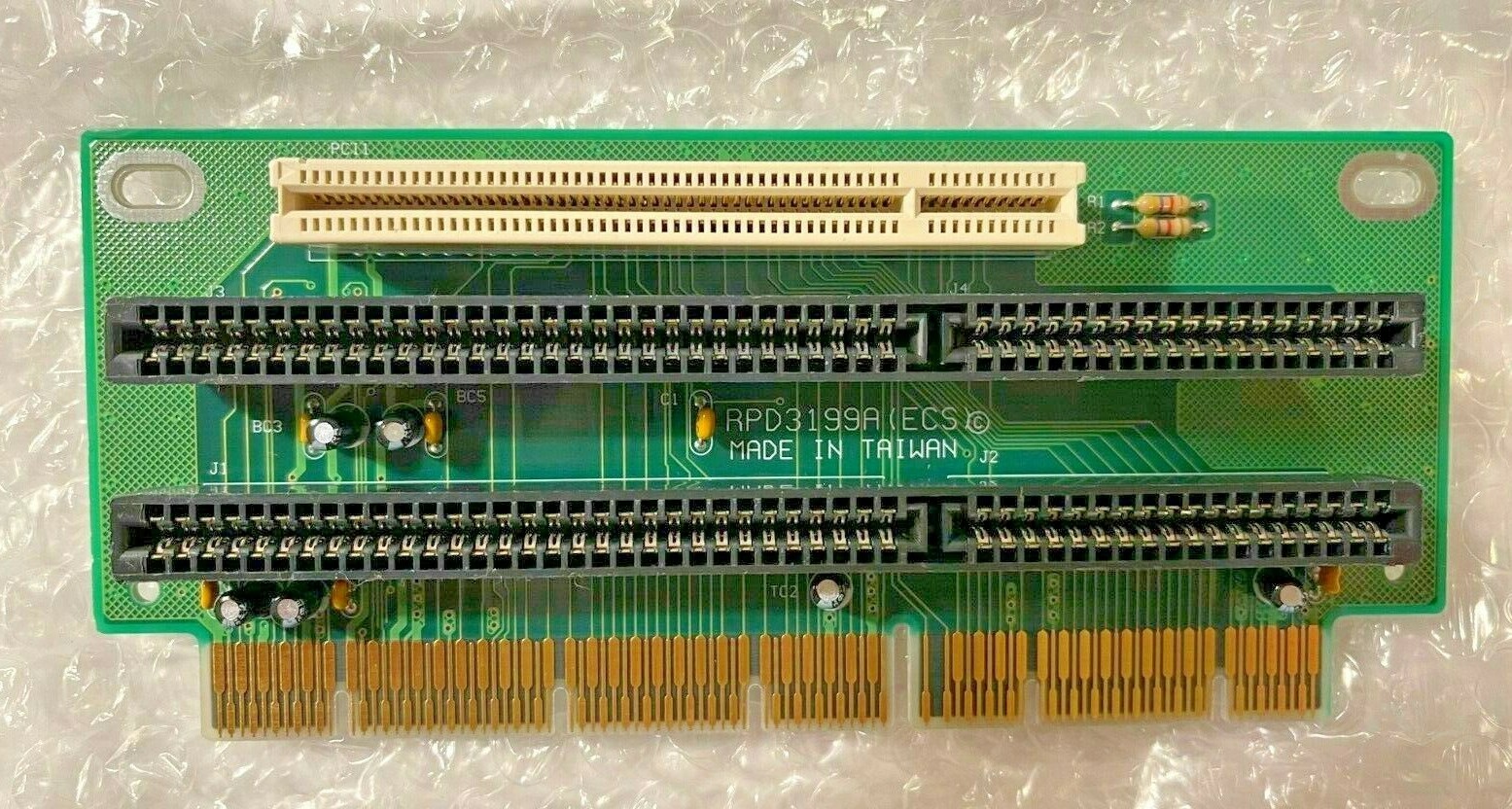RARE NEW VINTAGE ECS RPD3199A 2 ISA 1 PCI RISER CARD - USA STOCK RM00-MXB32