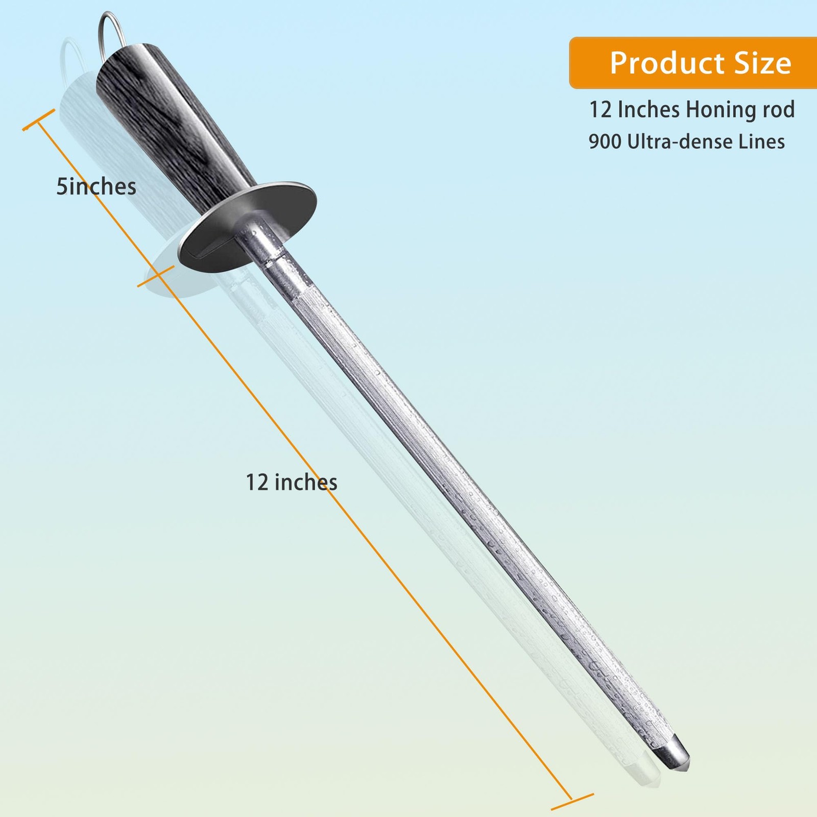 【𝐂𝐨𝐦𝐦𝐞𝐫𝐜𝐢𝐚𝐥 𝐆𝐫𝐚𝐝𝐞】Honing Rod,12" Knife Sharpener Rod Knife Sha...