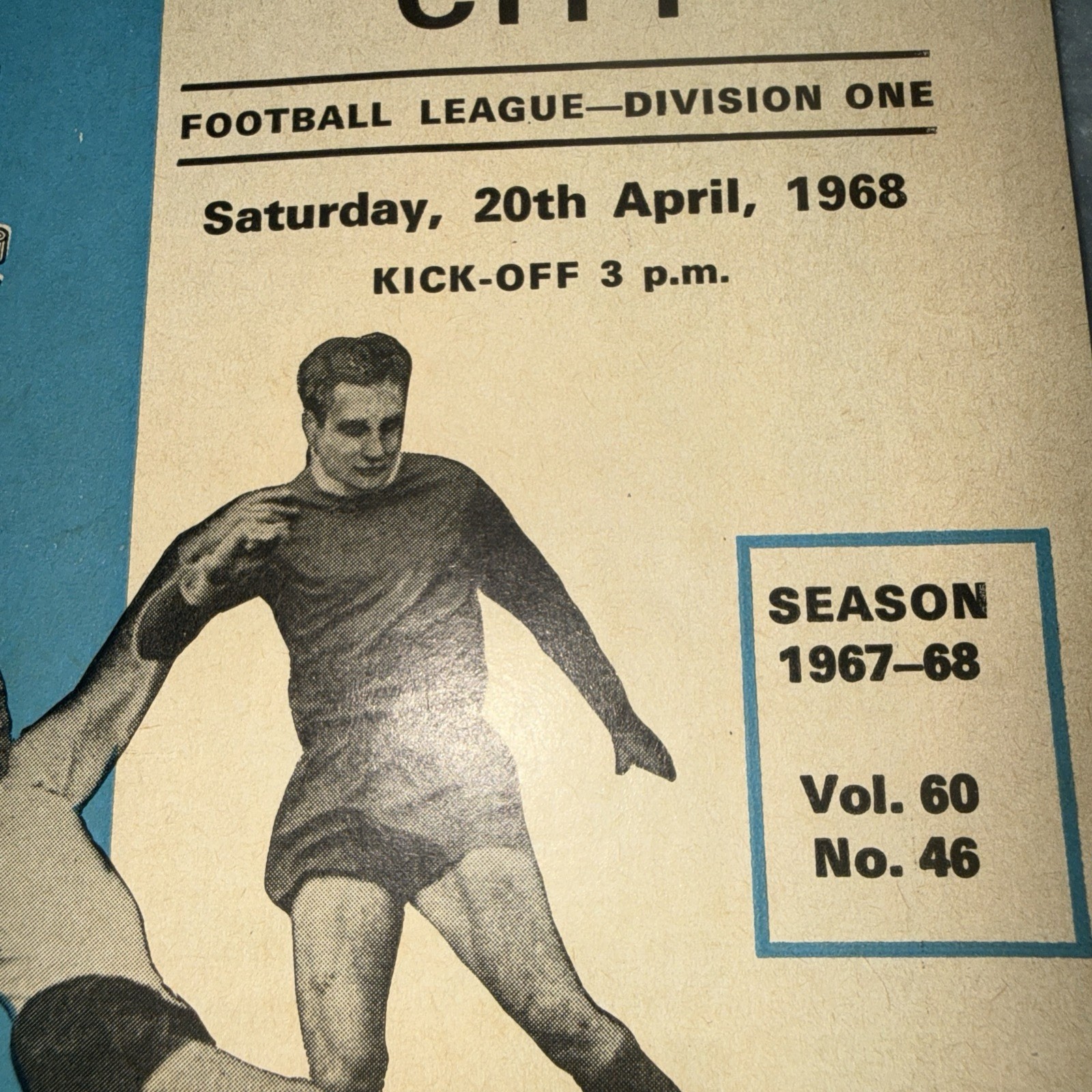 Tottenham Hotspur Vs. Coventry Official Program 4/20/68 #46 Vol. 60 RARE VINTAGE