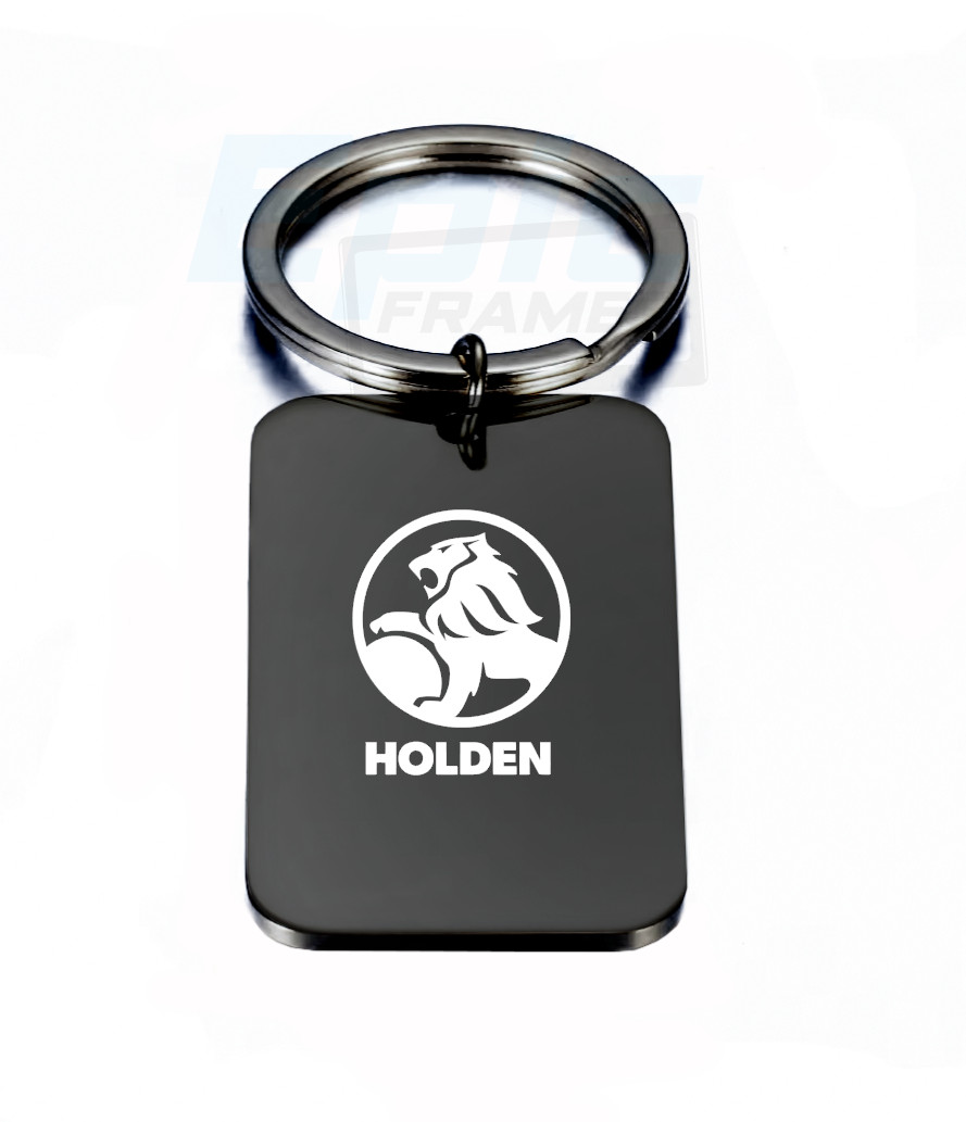 Holden Keychain Black Metal Chevy SS & Pontiac Premium Engraved Black Premium