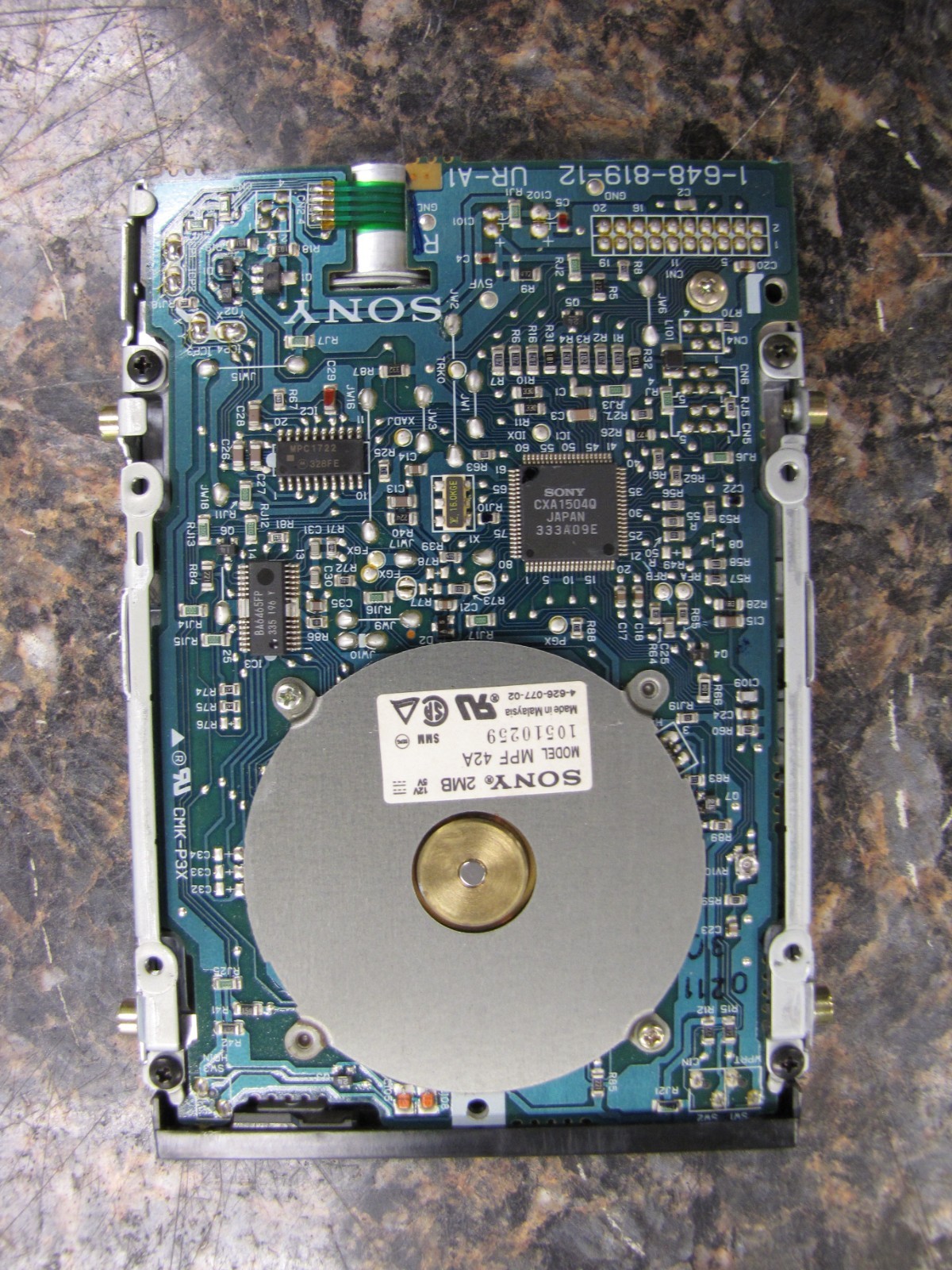 Sony MPF42A 2MB 3.5" Internal Floppy Drive -Tested & Working w/ Bracket - NH3