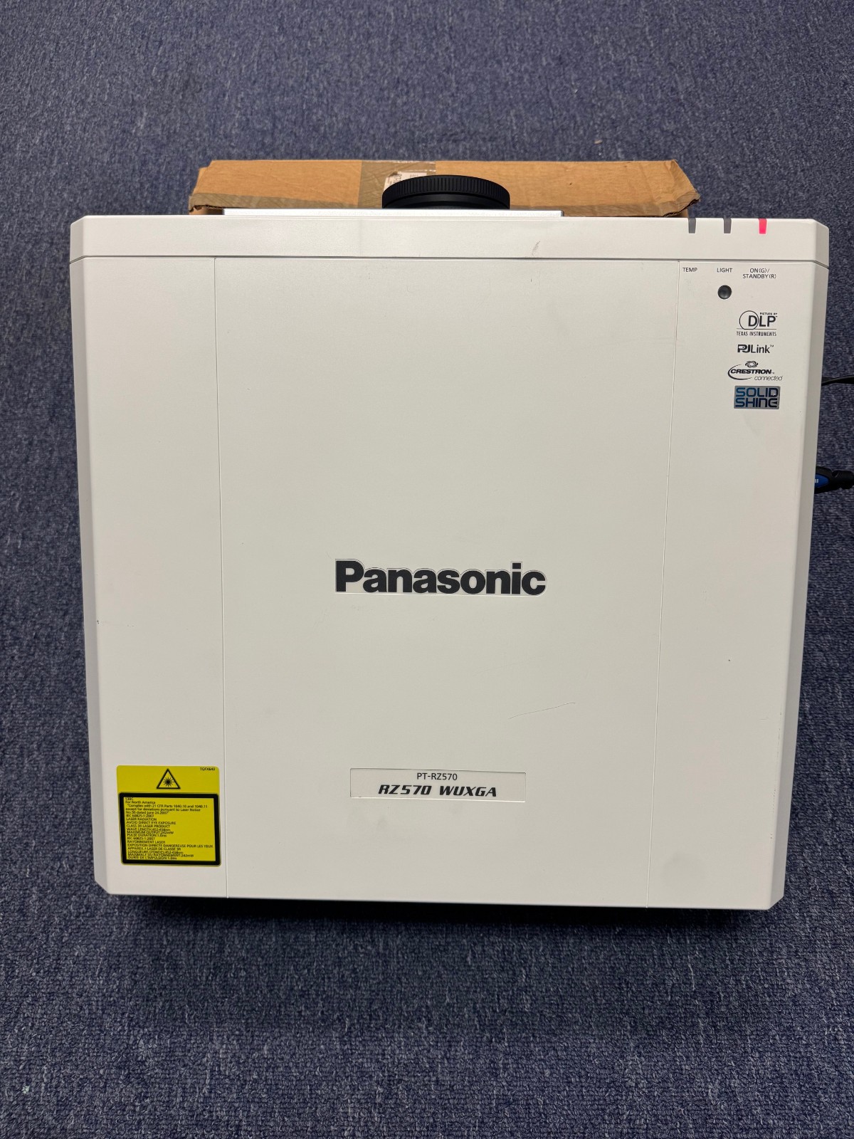 Panasonic RZ570 WUXGA PT-RZ570W 5400-Lumen WUXGA DLP Projector, Lamp= 14153h